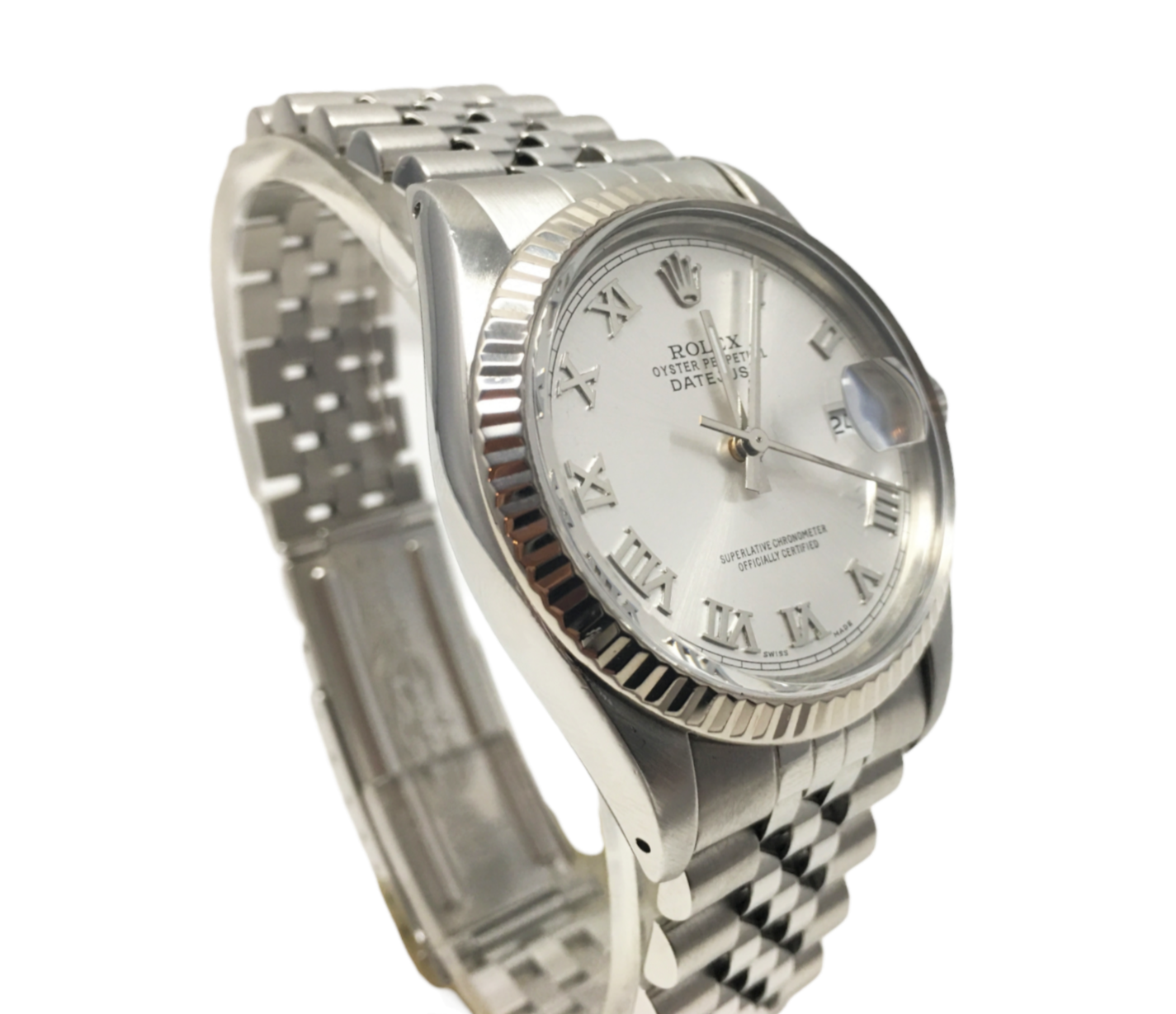 Rolex 36mm Datejust 16014 Silver Roman Numeral jubilee