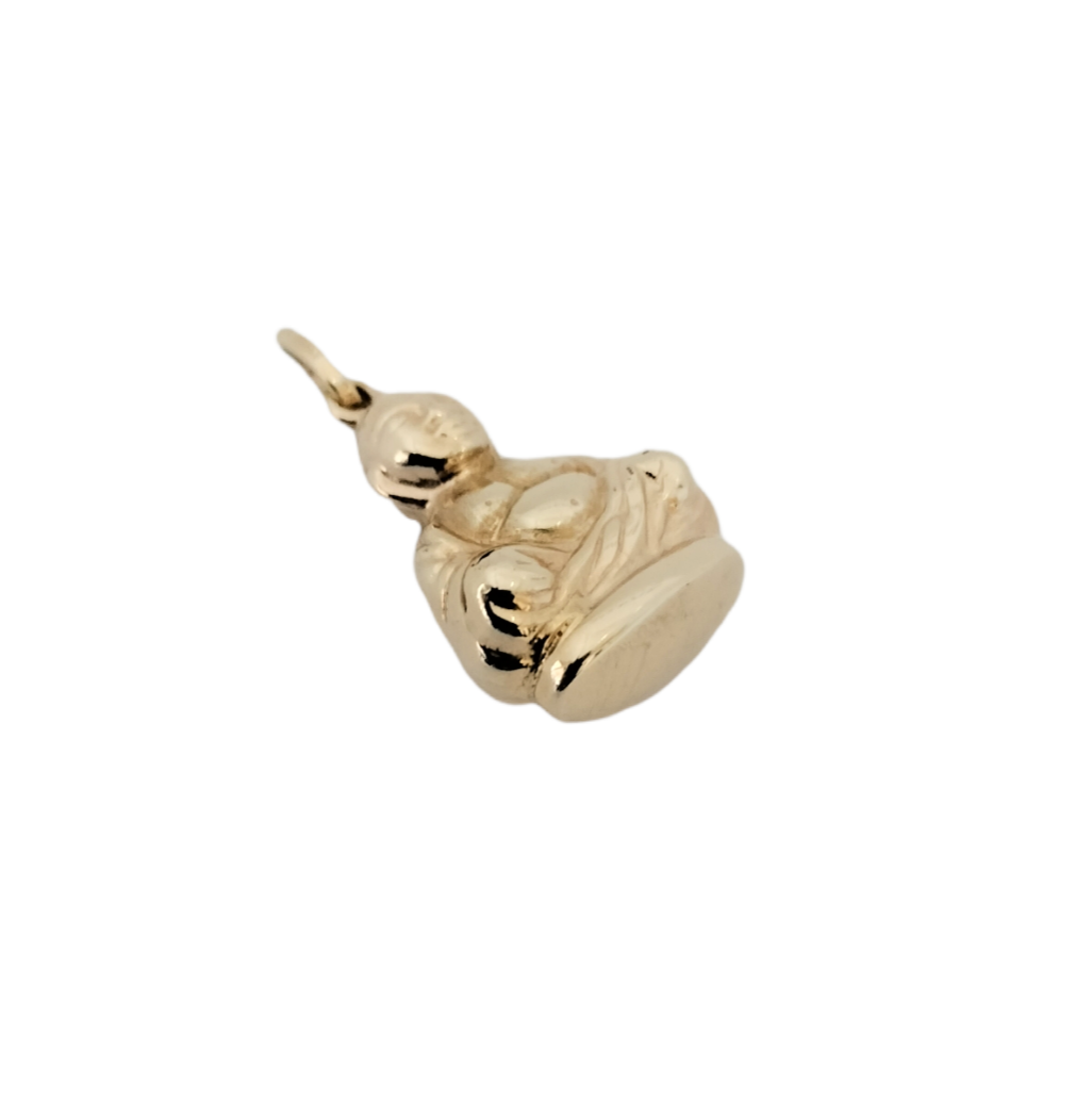 14k Yellow Gold Buddha Pendant