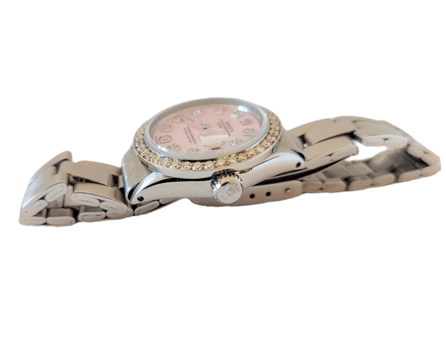 Rolex Ladies 26mm Datejust 6516 Pink MOP Diamond