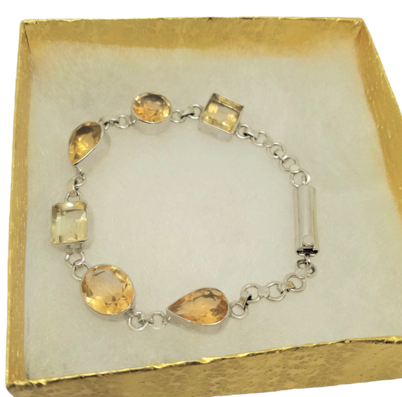 Silver 925 Natural stone bracelet
