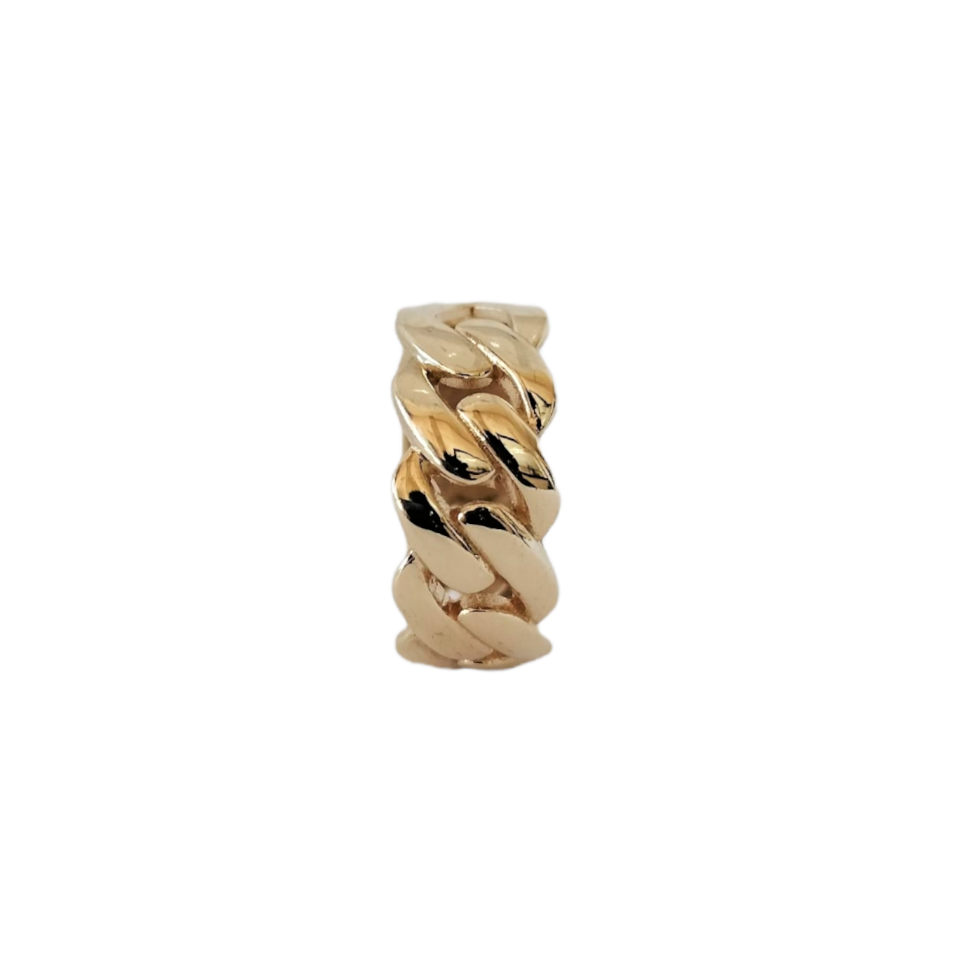14k Yellow Gold Cuban Link Ring