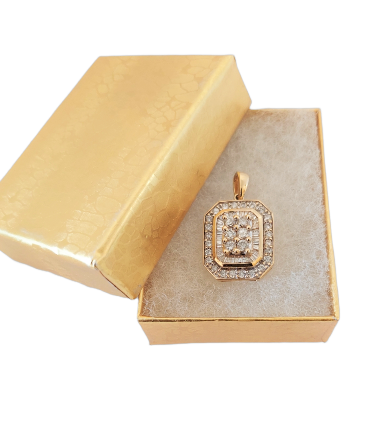 14k Yellow Gold 2.0 CT Diamond Pendant