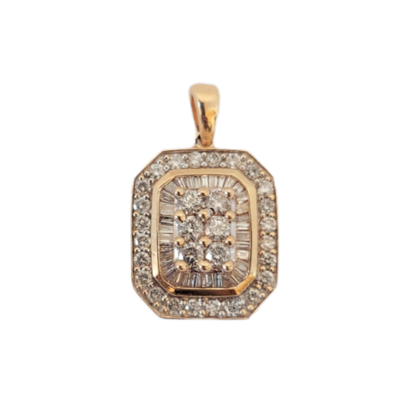 14k Yellow Gold 2.0 CT Diamond Pendant