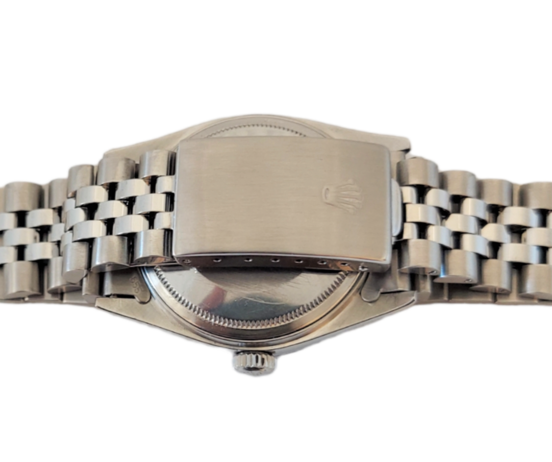 Rolex Mens Datejust 36mm 16014 Green Diamond Roman steel jubilee
