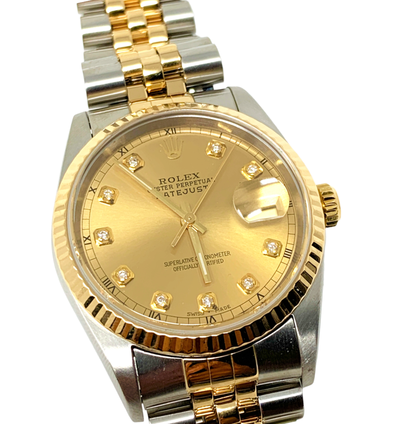Rolex 16233 Datejust 36mm Champagne Diamond Jubilee