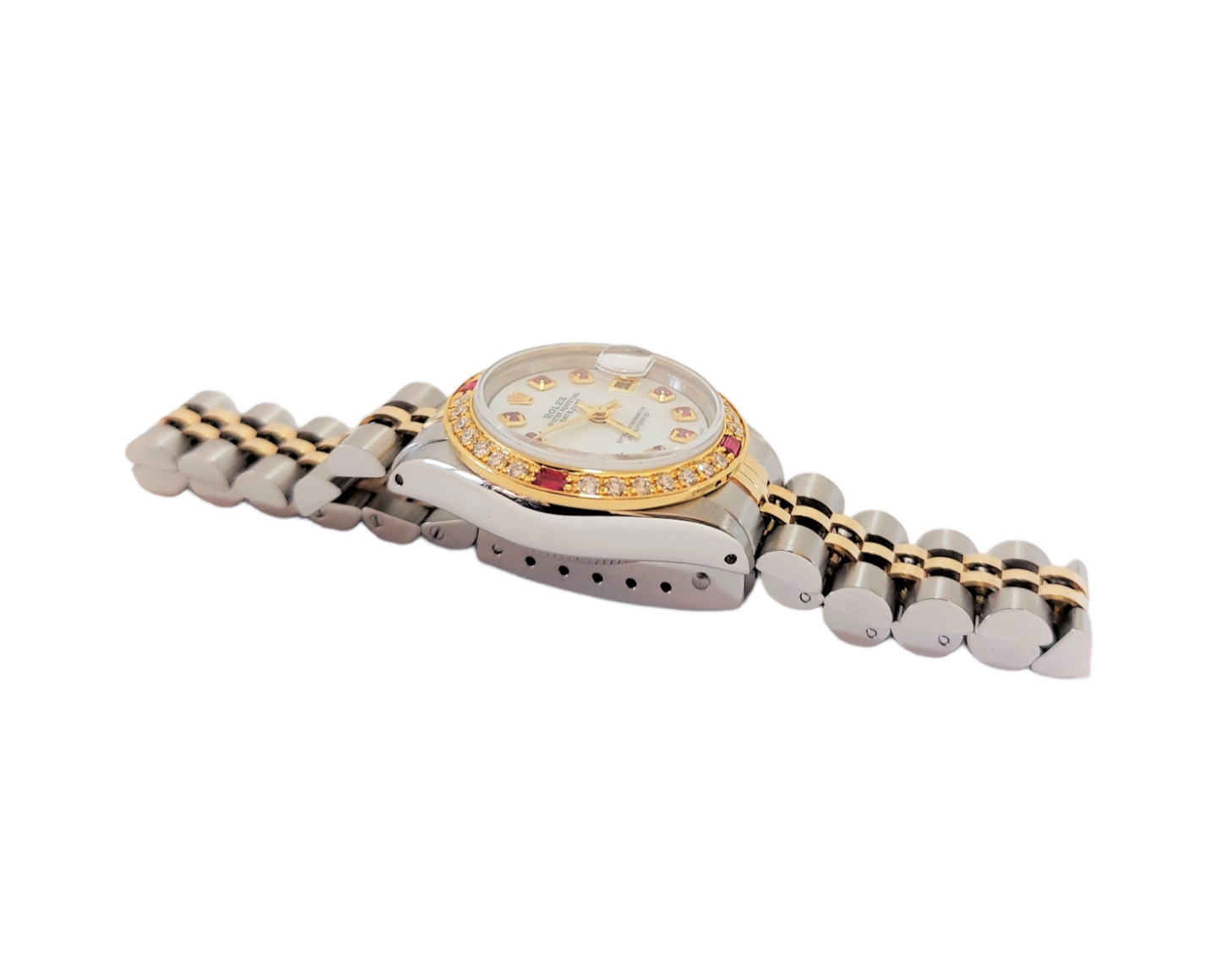Rolex ladies 6917 Datejust 26mm MOP Diamond Ruby jubilee