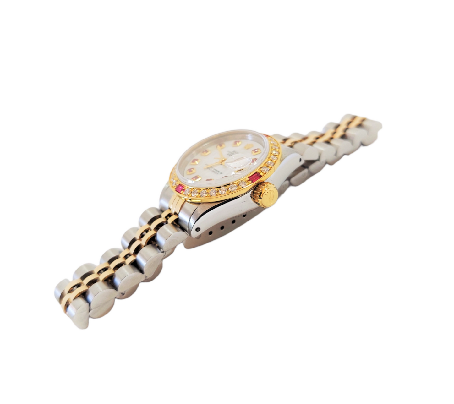 Rolex ladies 6917 Datejust 26mm MOP Diamond Ruby jubilee