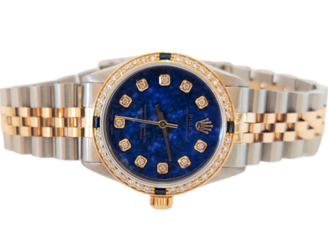 Rolex Ladies 6551 Lapiz Lazuli Diamond 31mm jubilee