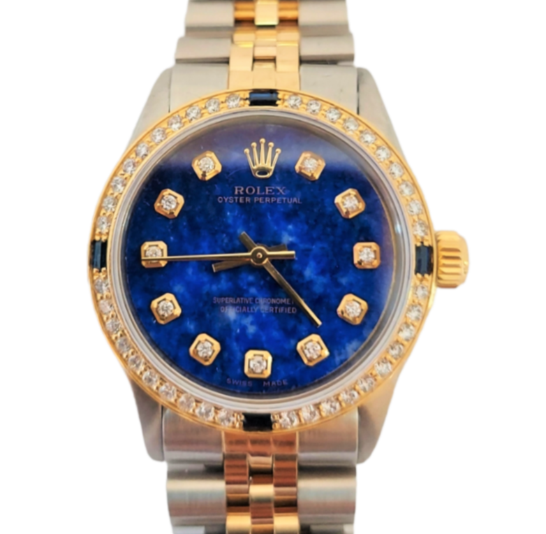 Rolex Ladies 6551 Lapiz Lazuli Diamond 31mm jubilee