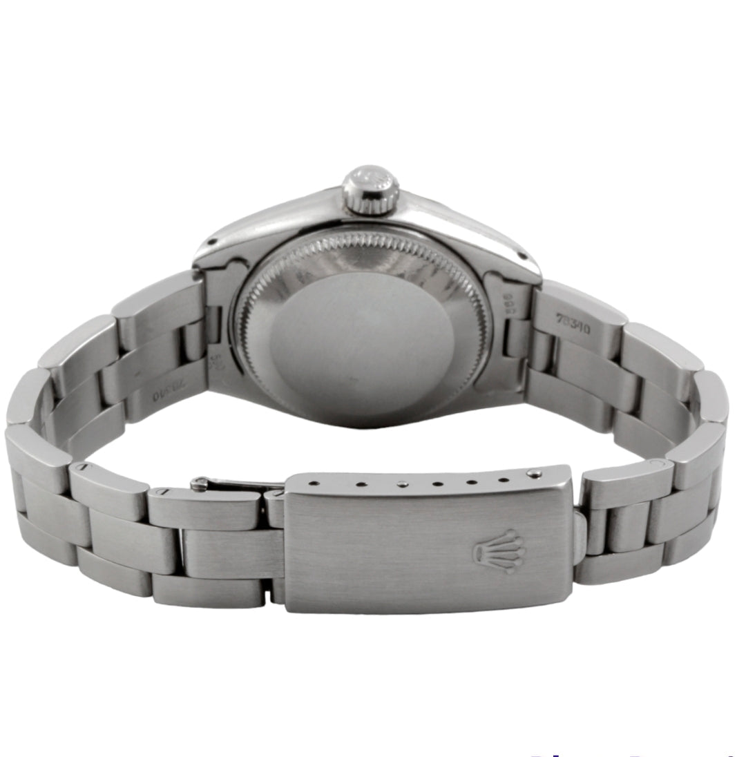 Rolex Ladies 26mm Datejust 6919 Black MOP diamond Oyster