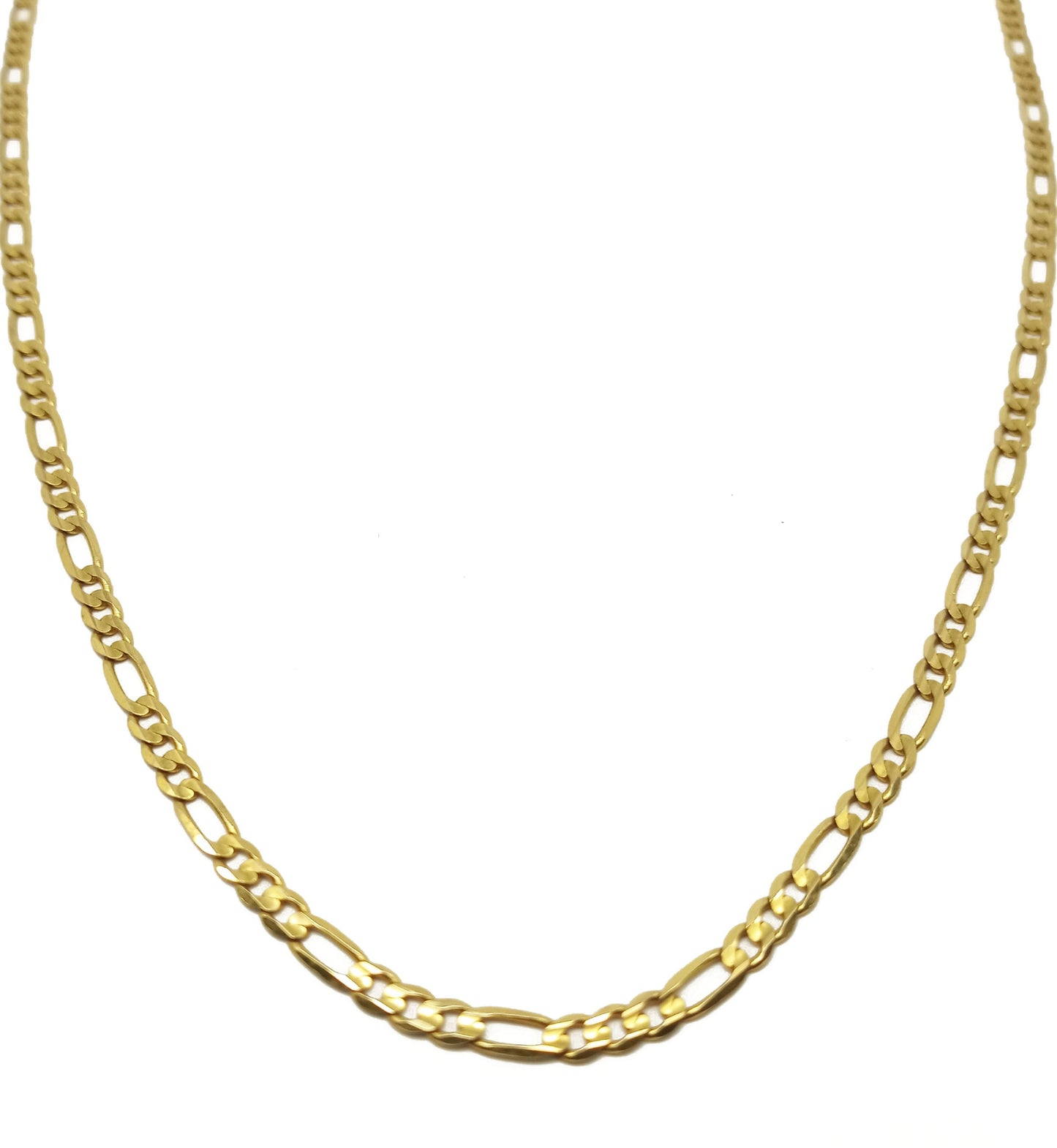 14K Yellow Gold Figaro link Necklace