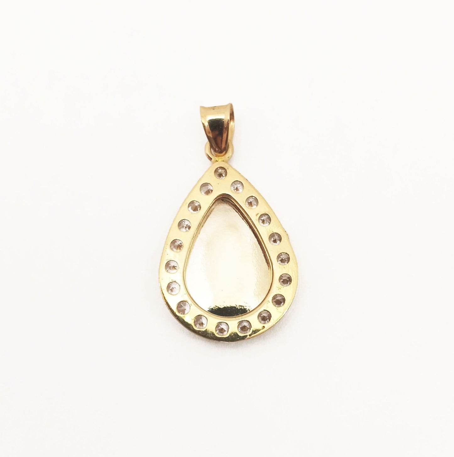 14K Two-Tone Gold ZC Virgen Pendant