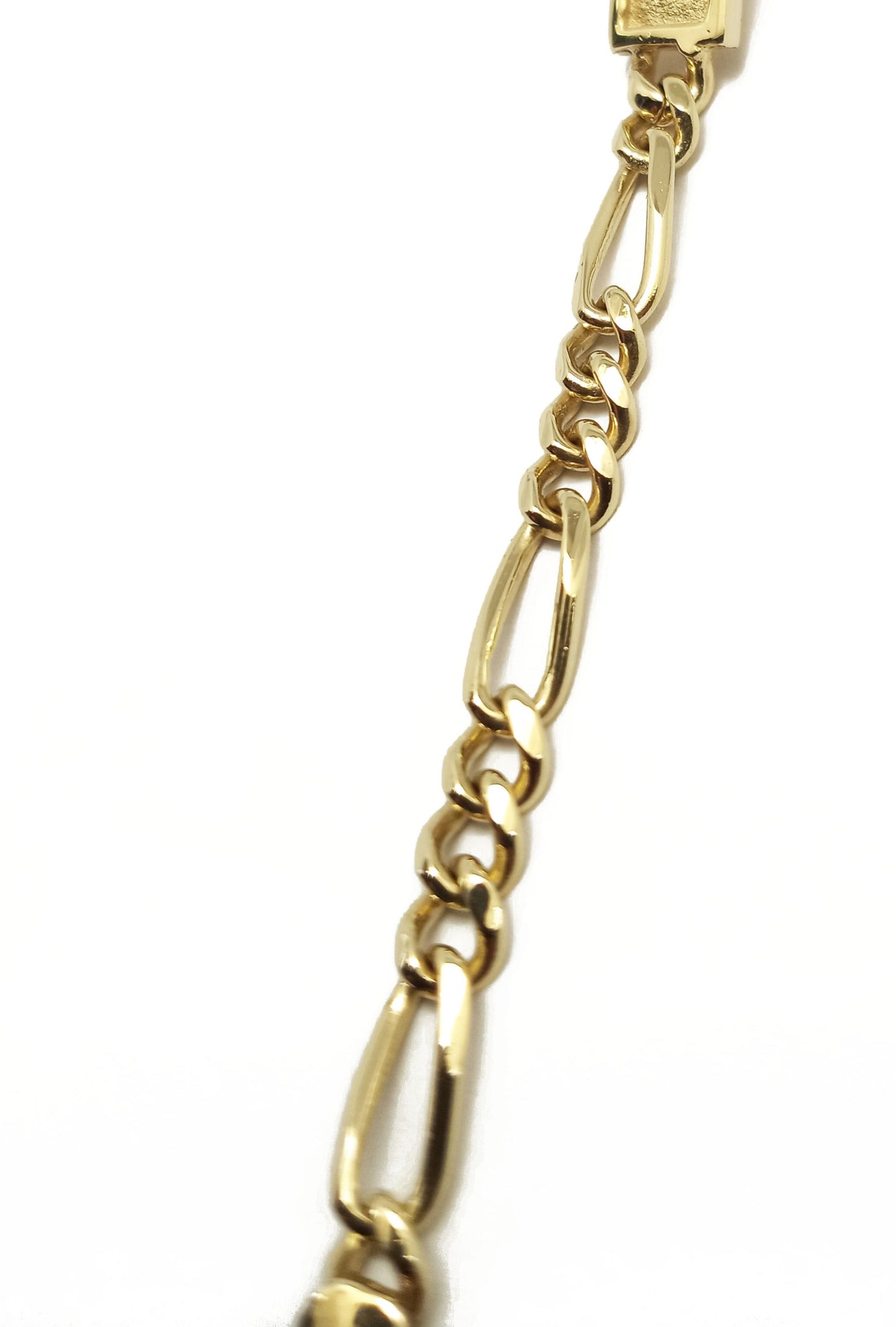 14K Yellow Gold Plate Link Bracelet