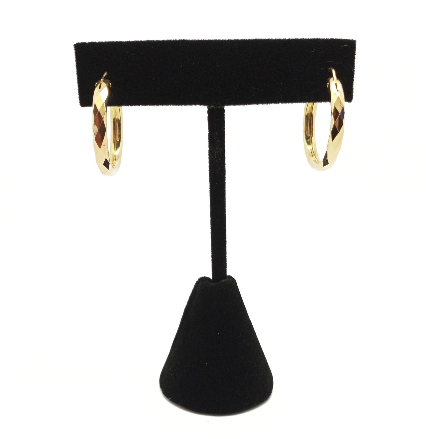 14K Yellow gold hoop earrings