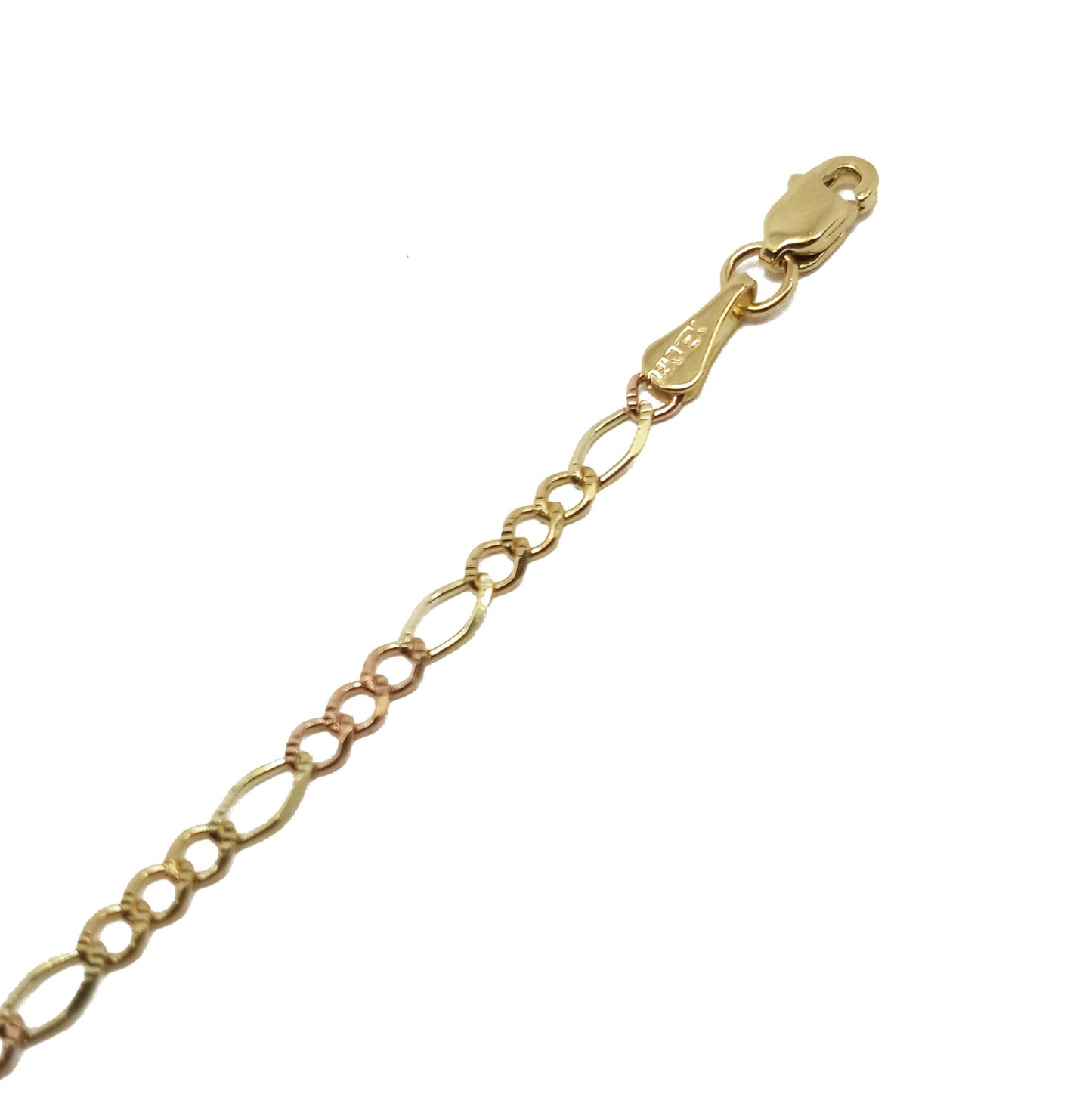 14k Yellow Gold Plate Link Bracelet