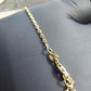 14k Yellow Gold Ladies Clover onyx pendant necklace