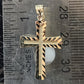 14k Unisex Yellow Gold cross Pendandt