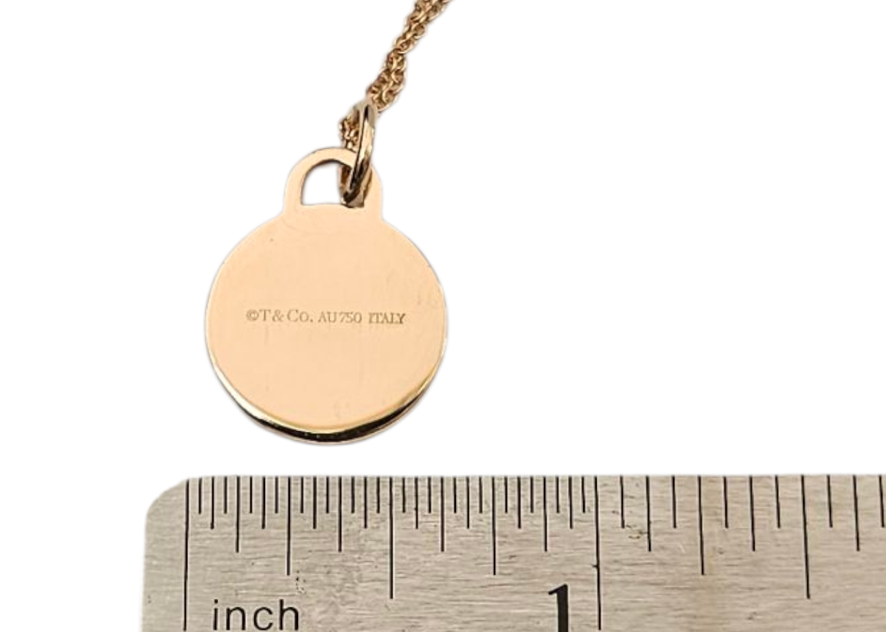 Tiffany &Co. 18k Yellow Gold Moon Diamond Chain and pendant set