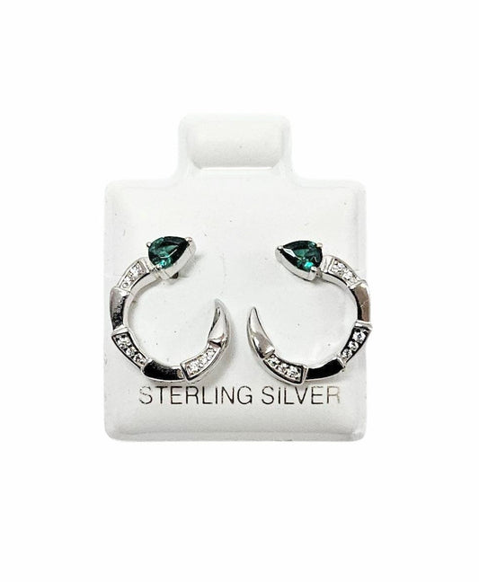 925 Silver Ladies ZC escorpion Stud earrings