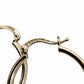 10K Ladies Yellow Gold Dolphin Hoop Earrings