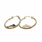 10K Ladies Yellow Gold Dolphin Hoop Earrings