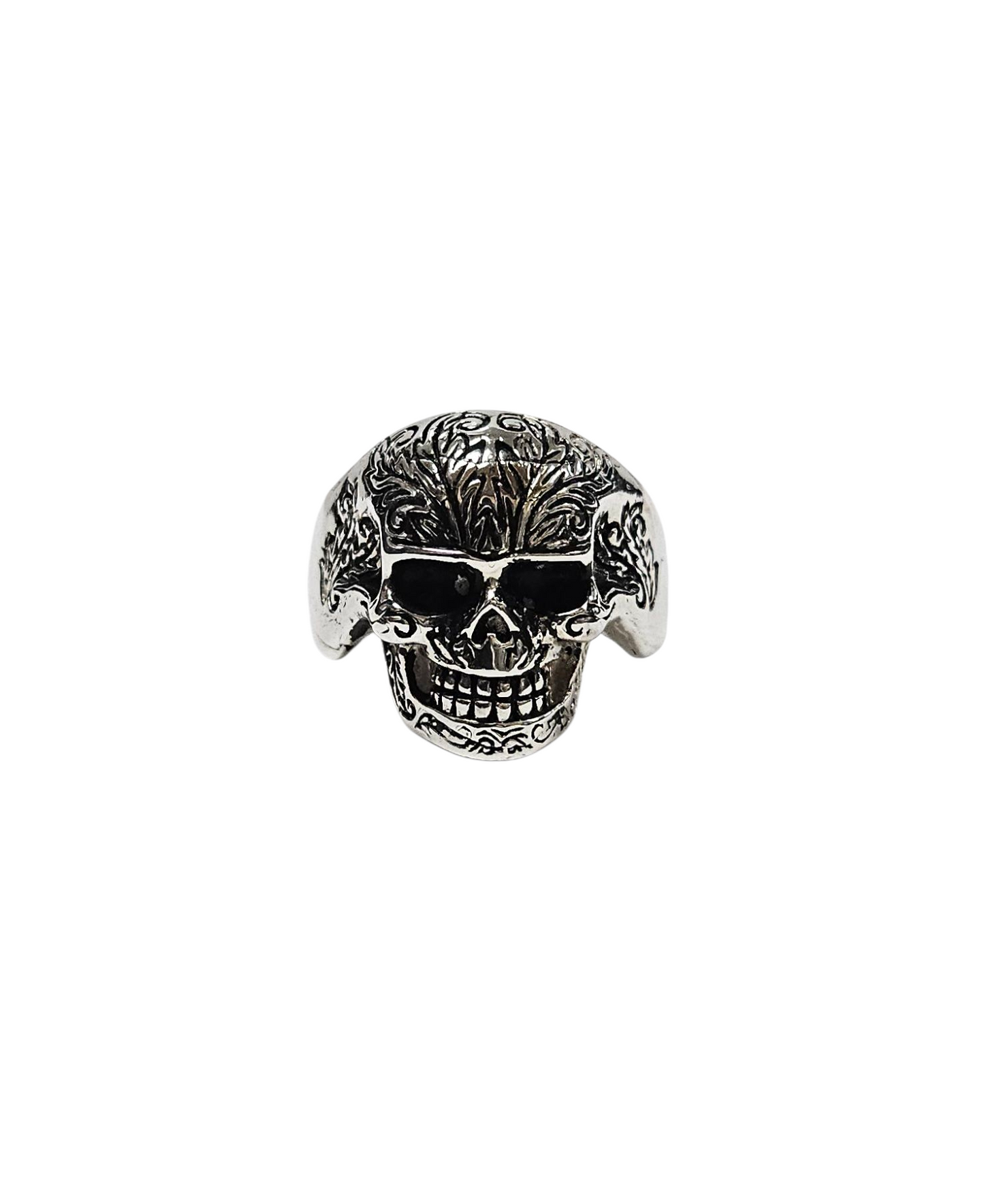 925 silver Mens punk skull Ring