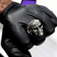 925 silver Mens punk skull Ring