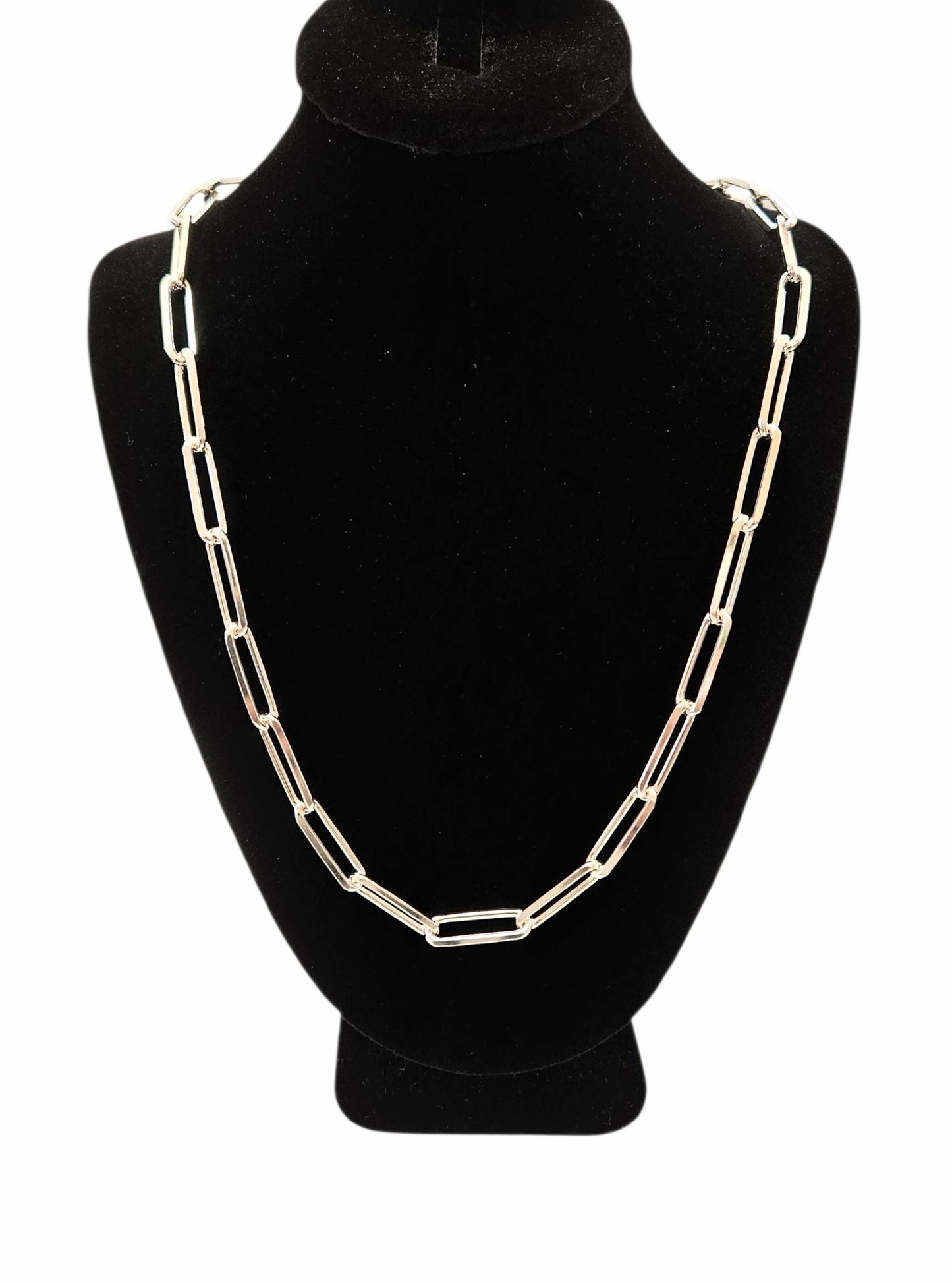 Ladies .925 Silver clip Link Necklace