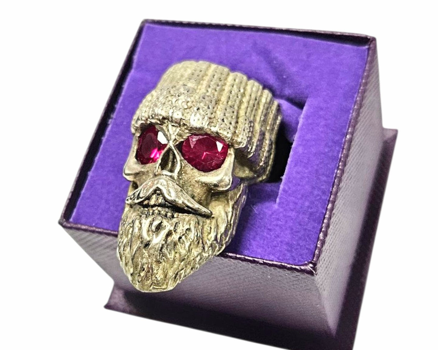 925 Silver Mens Punk skull Pendant