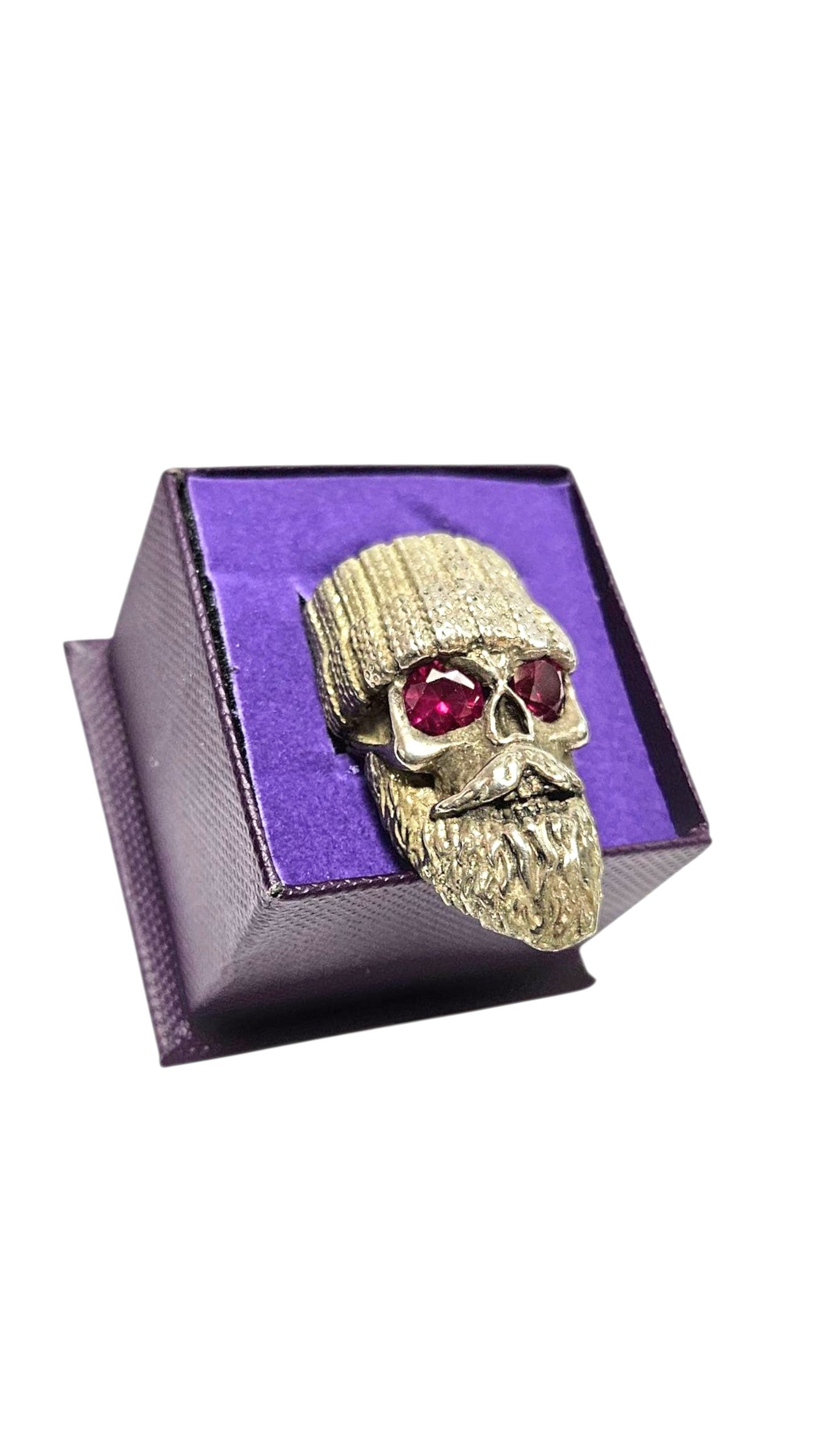 925 Silver Mens Punk skull Pendant