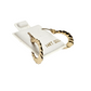 Ladies 14k yellow gold heart hoop earrings