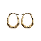 Ladies 14k yellow gold hoop earrings