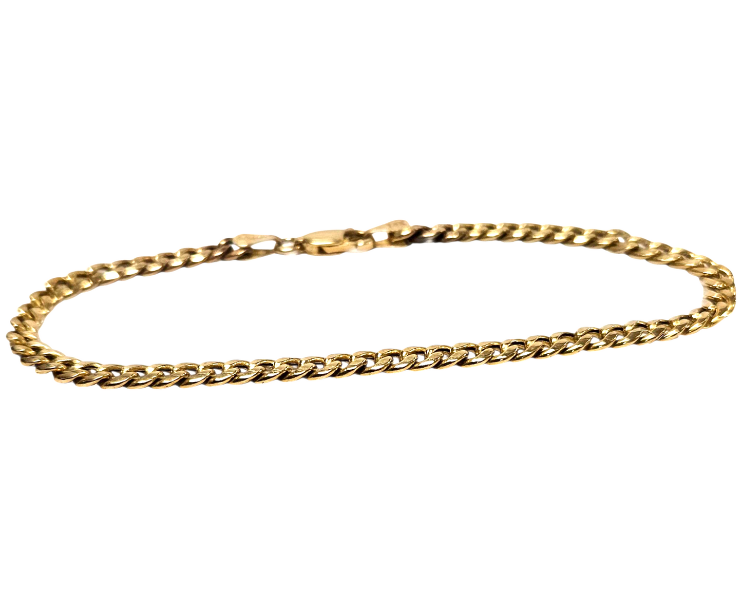 14k Unisex Yellow gold Cuban link bracelet