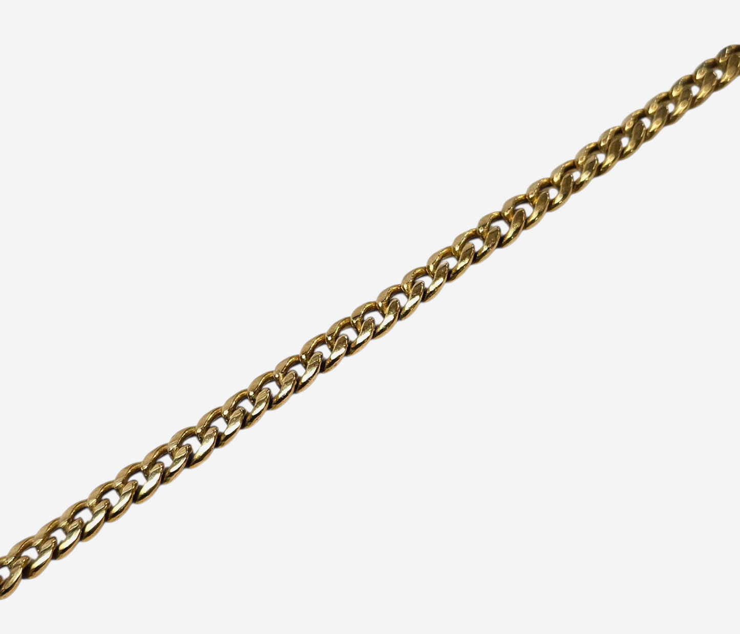 14k Unisex Yellow gold Cuban link bracelet