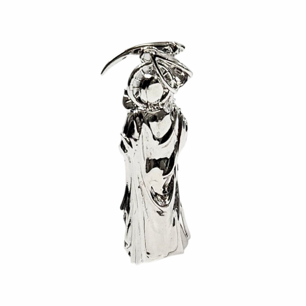 925 Unisex Silver Santa Muerte Pendant