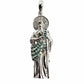 925 Silver Unisex Emerald ZC Saint Jude Pendant