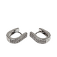 Ladies 925 ZC Silver hoop Earrings