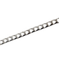 Mens 925 Silver square curb Link bracelet
