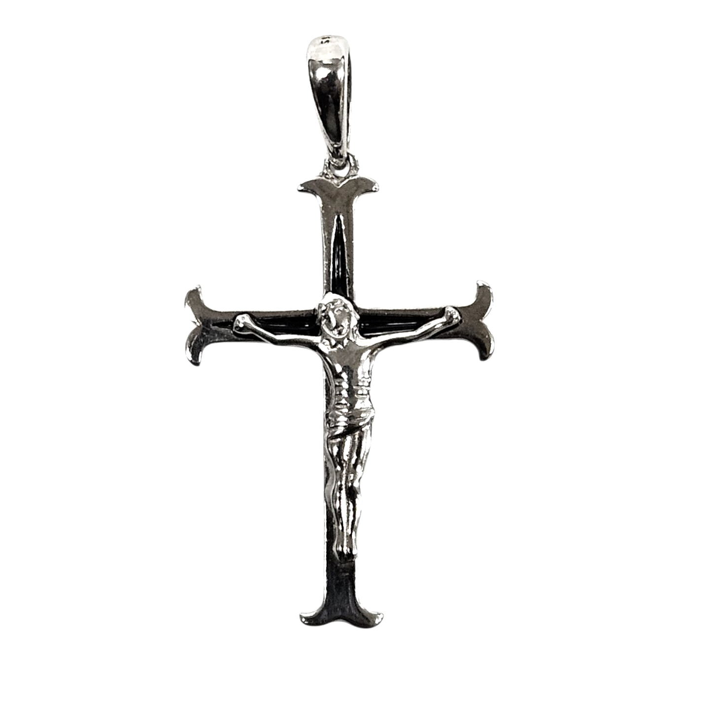 925 Silver unisex jesus cross pendant