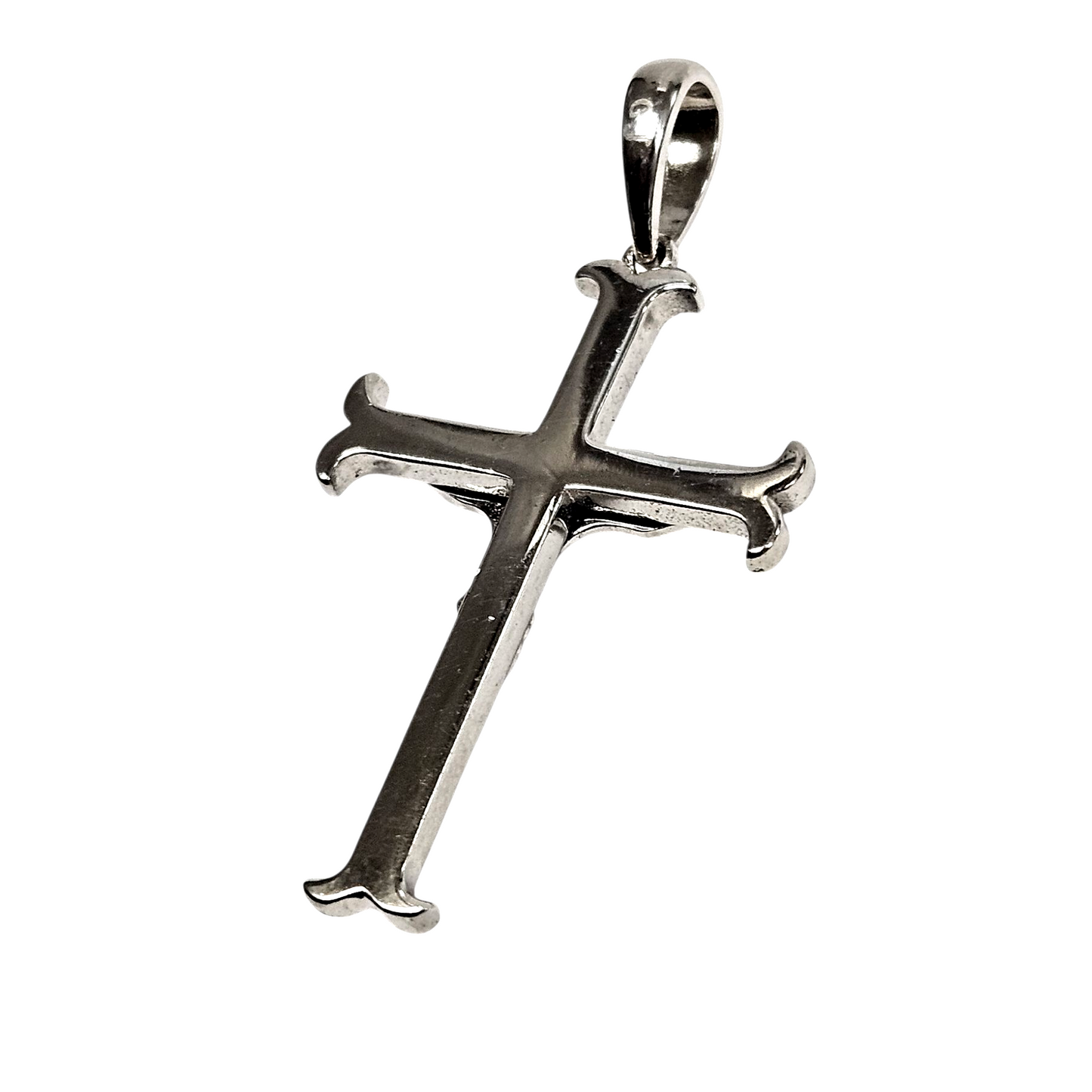 925 Silver unisex jesus cross pendant