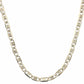 Mens 925 Silver Mariner Link Necklace
