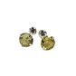 Unisex .925 Silver topaz ZC stud earrings