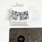 Unisex .925 Silver Princess Zirconia stud earrings