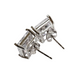 Unisex .925 Silver Princess Zirconia stud earrings