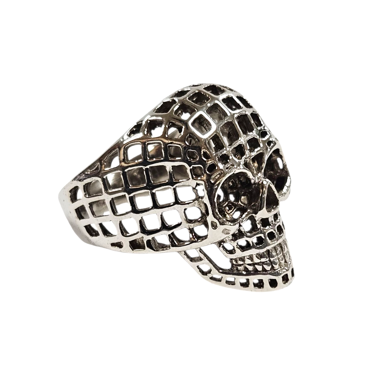 925 Silver Mens Punk skull Pendant