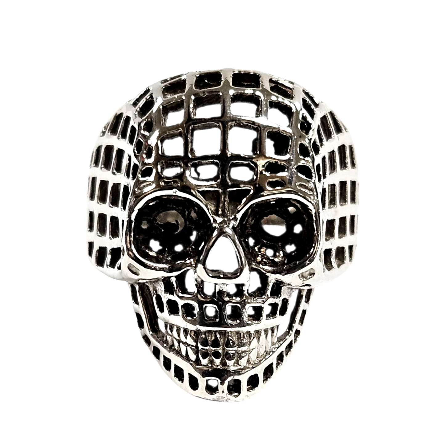 925 Silver Mens Punk skull Pendant