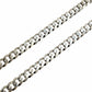 Unisex .925 Silver Cubank link Necklace