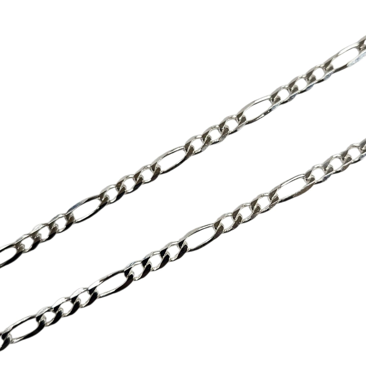 Unisex .925 Silver Figaro link Necklace