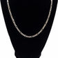 Unisex .925 Silver Figaro link Necklace