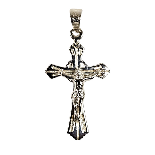 Unisex 925 Silver Jesus cross pendant